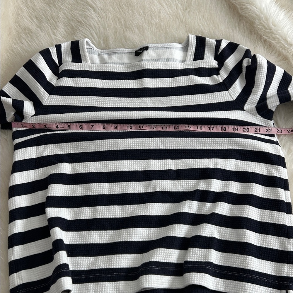 Talbots Black and White Striped Top - Picture 4 of 8